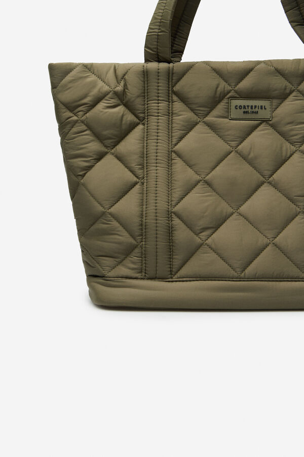 Cortefiel logo de nylon para compras gr Verde