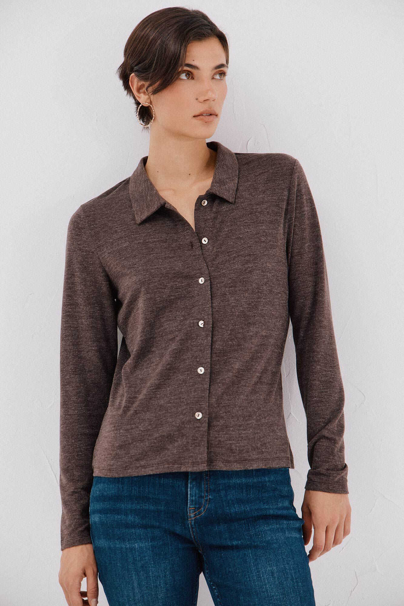 Cortefiel Elastic buttons shirt