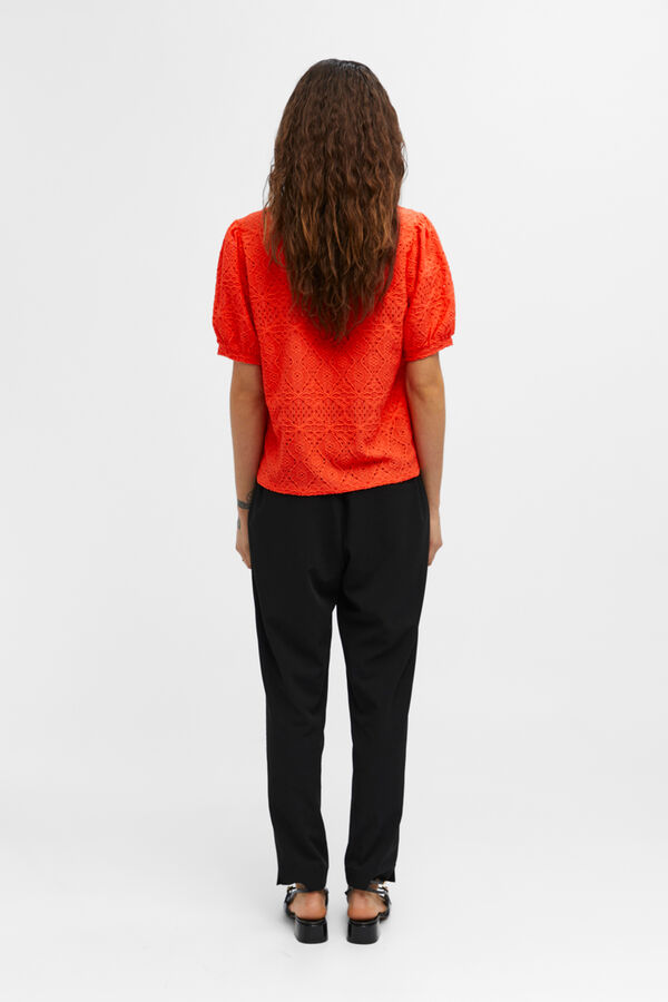 Cortefiel Jersey-knit T-shirt Orange