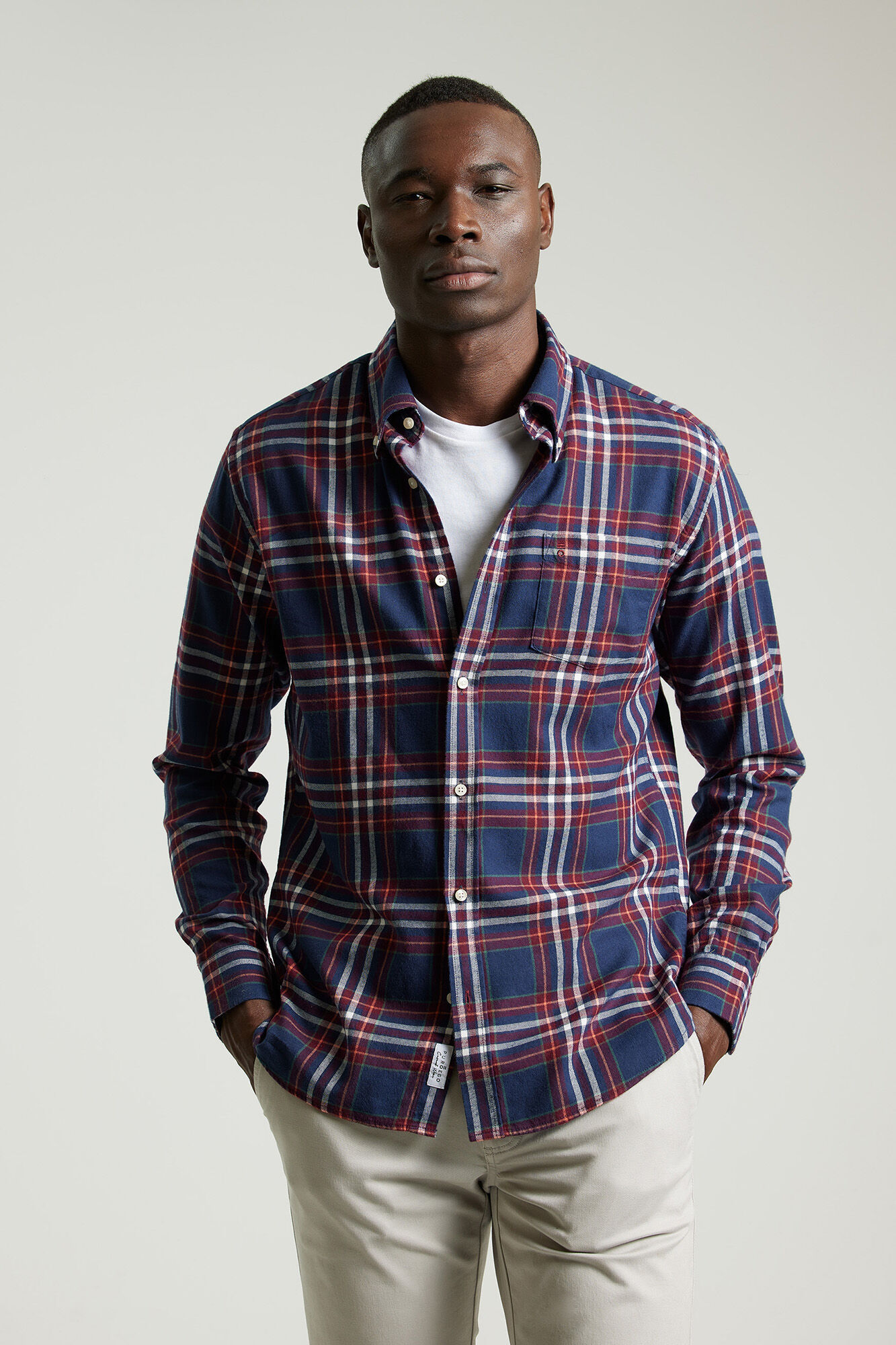 Camisa flanela quadrado tart Camisas de homem Cortefiel