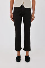 Cortefiel Sensational cropped flare jeans Dark brown