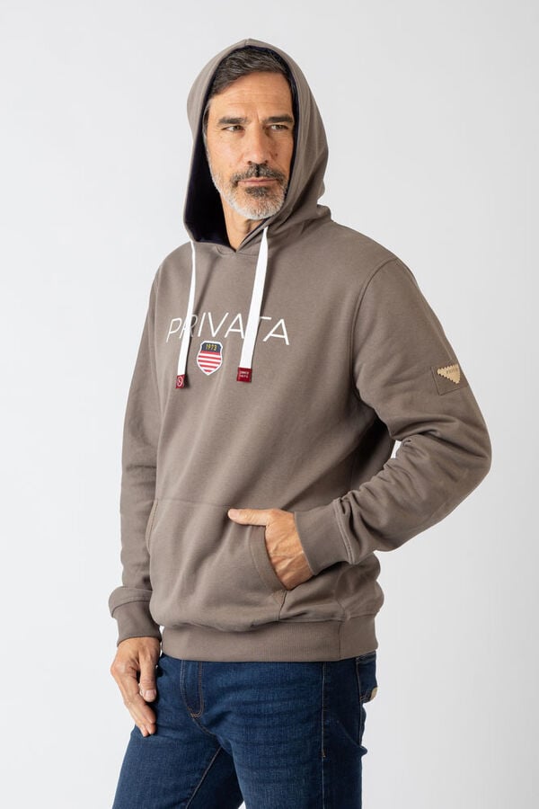 Privata Sweatshirt com capuz e bolsos Tostado