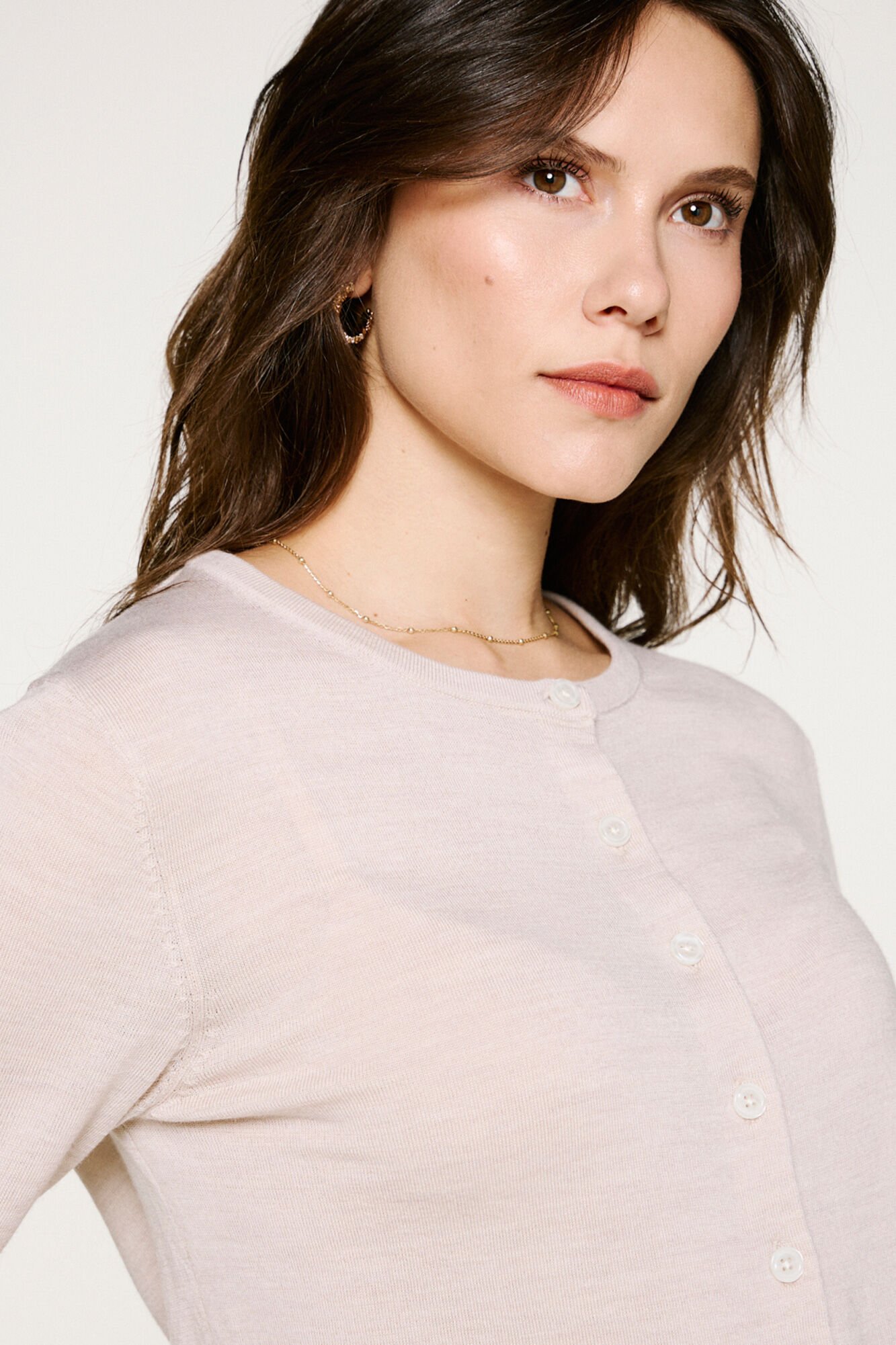 Selected Casaco de malha 100% l&atilde; merino.