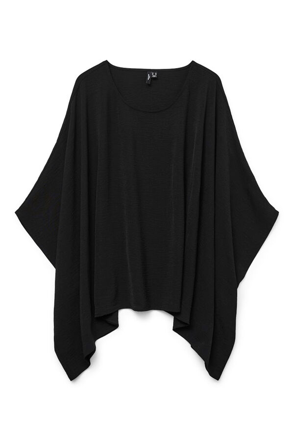 Vero Moda Curve Blusa estilo poncho tamanho grande Preto