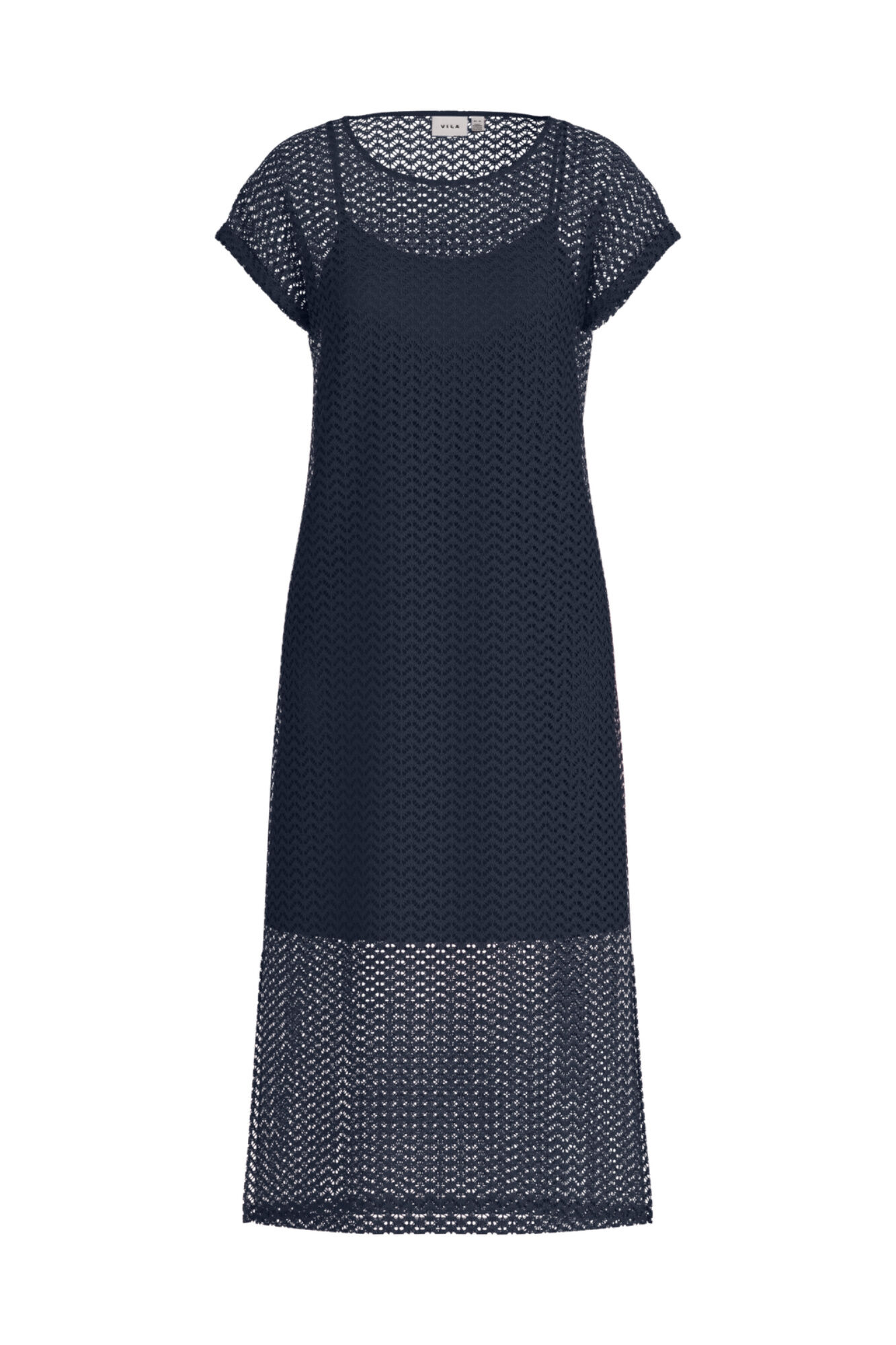 Vila Vestido midi com recortes