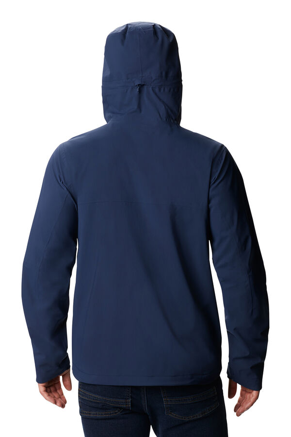 Cortefiel Ampli-Dry waterproof shell jacket™ round neck sweatshirt Blue