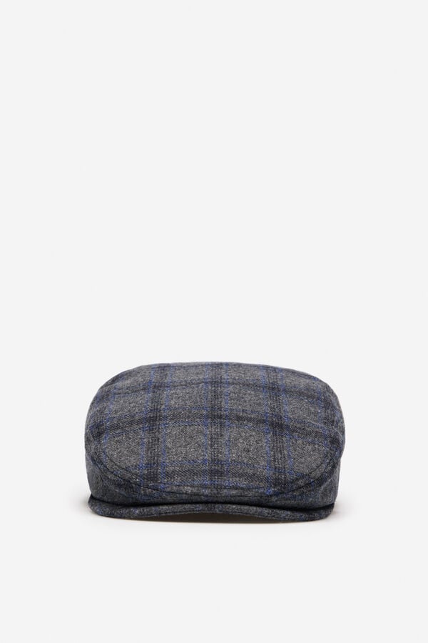 Cortefiel Classic fabric cap Dark grey
