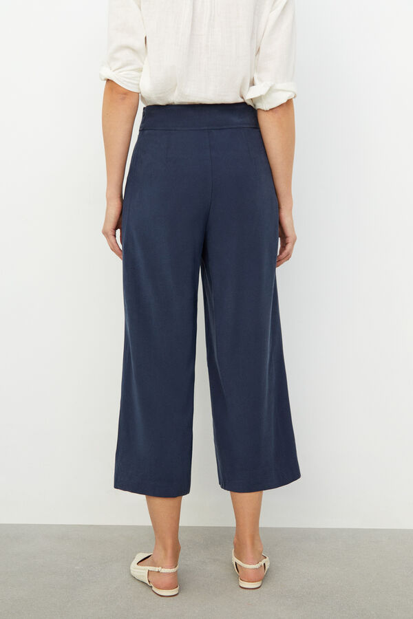 Cortefiel Palazzo trousers Navy