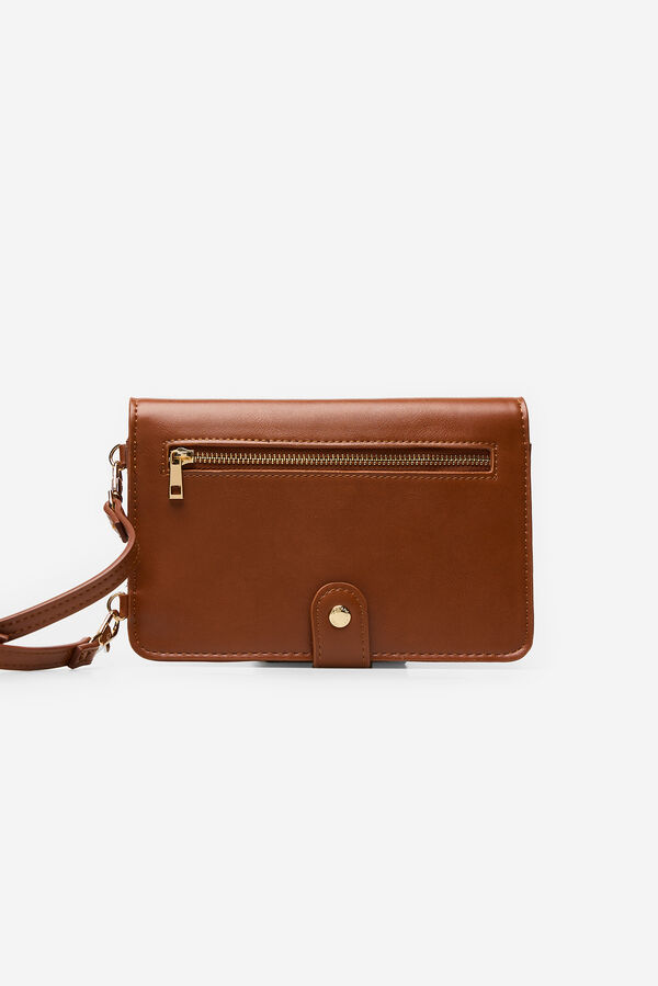 Cortefiel Portamóvil cartera liso Marrón