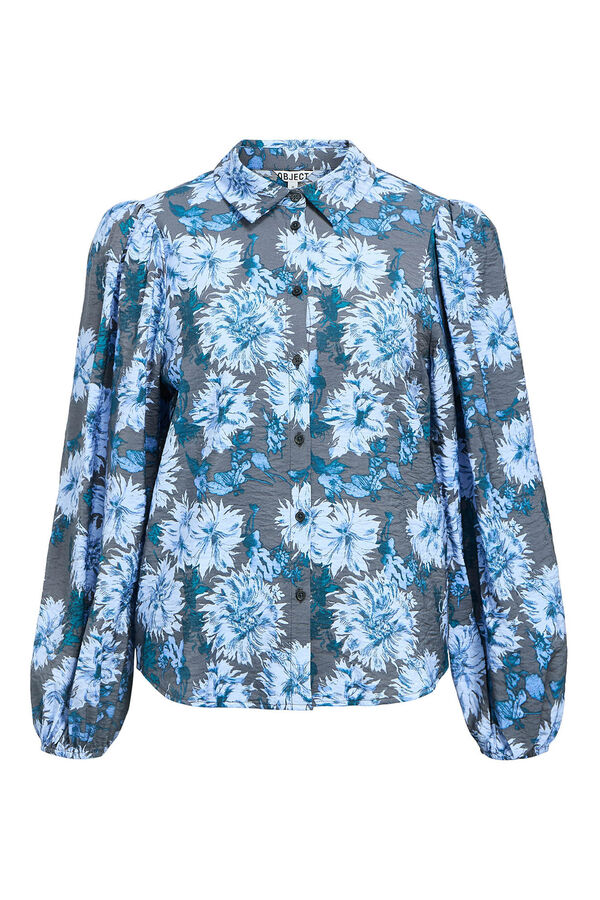 Object Flower print shirt Black