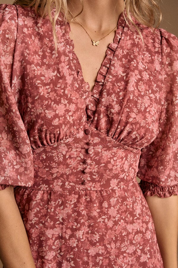 Polín Et Moi Maquiagem de vestido floral Subiu