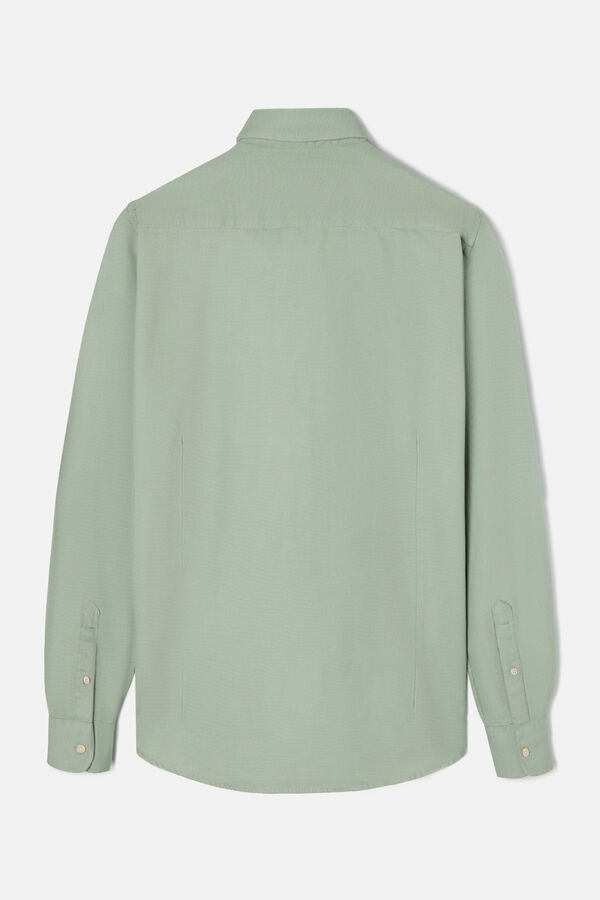 Cortefiel Plain micropique sport shirt Green