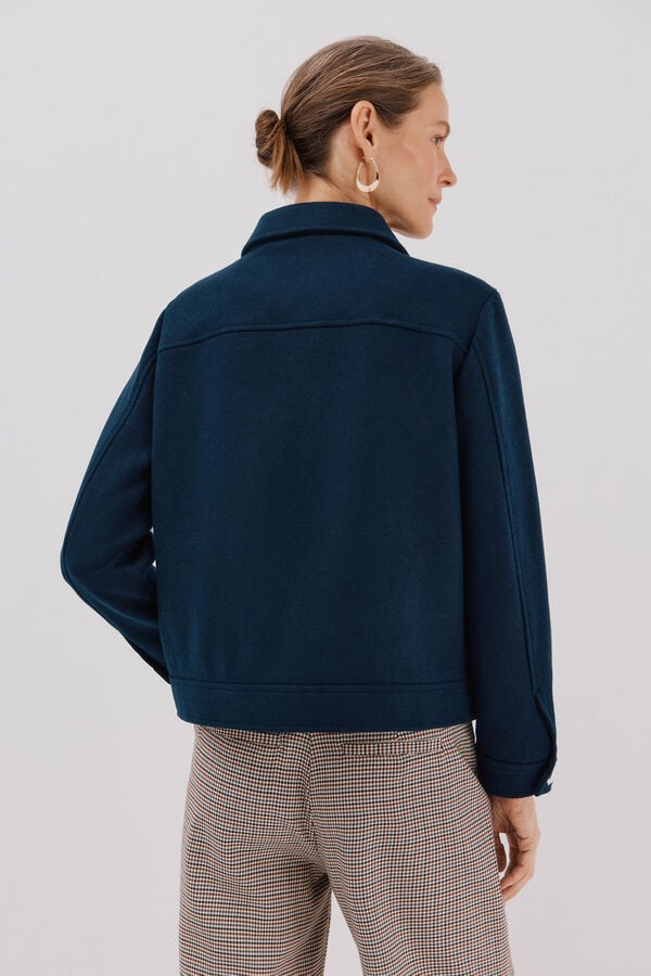 Cortefiel Hooded hood Navy