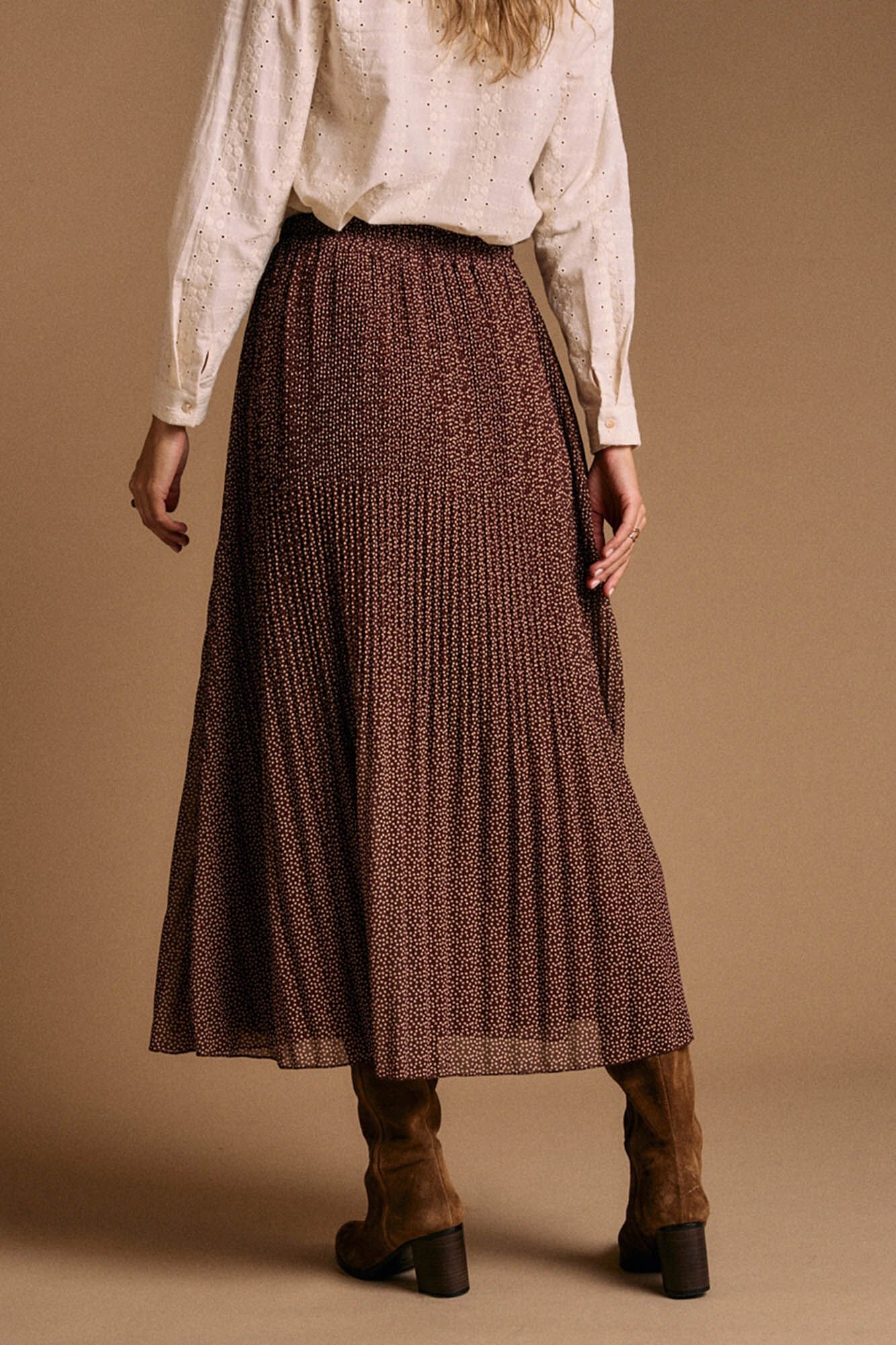 Pol&iacute;n Et Moi Saia plissada Berenice