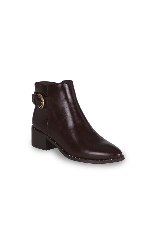 Cortefiel Low ankle boot Maroon