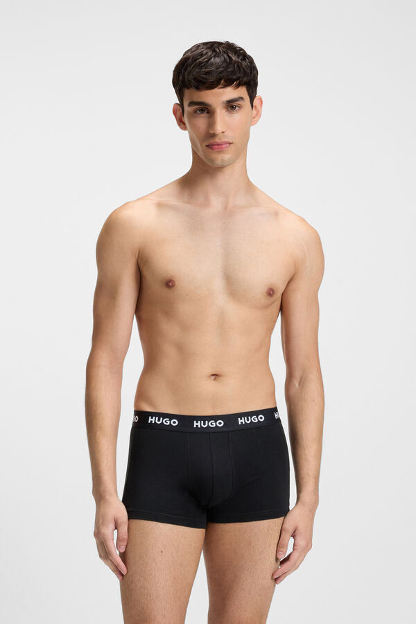 HUGO Pacote com 3 boxers Preto