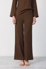 Cortefiel Jersey-knit trousers Kaki