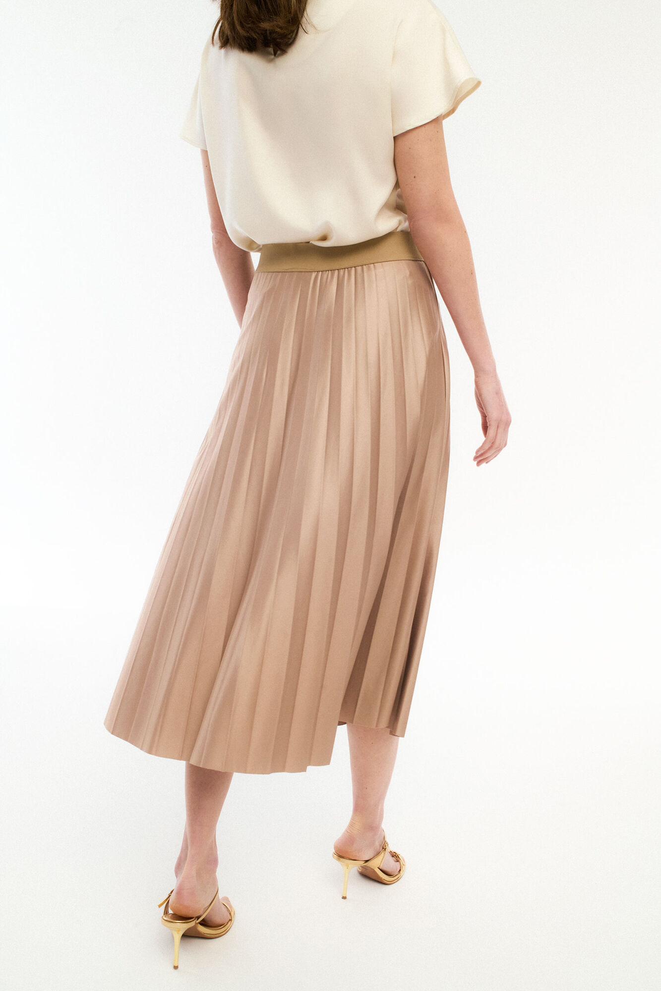 Vila Saia midi plissada