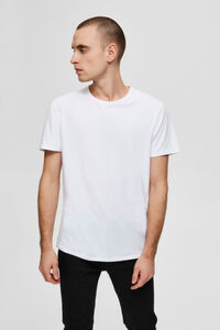 Cortefiel Pack de 3 camisetas lisas de manga corta Blanco