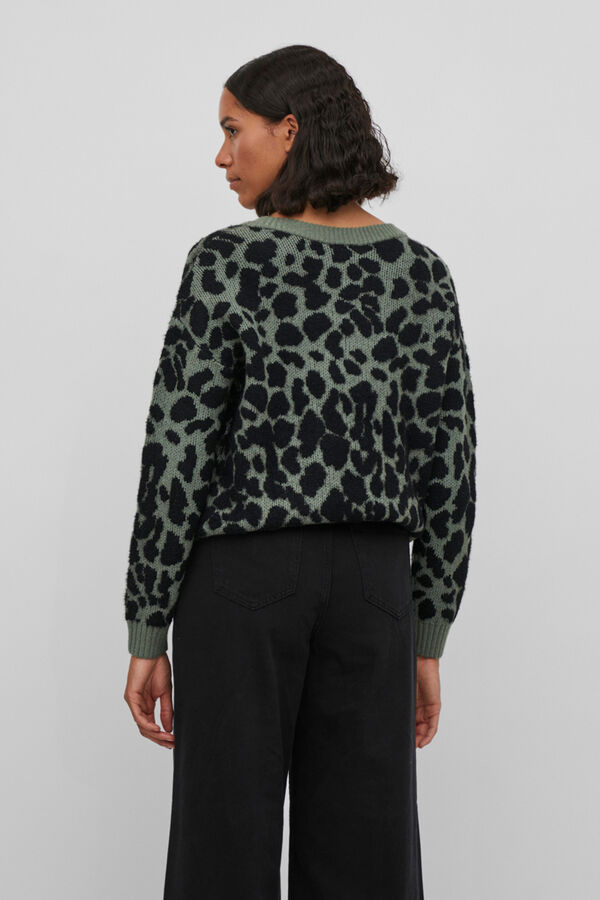 Vila Jersey animal print Verde
