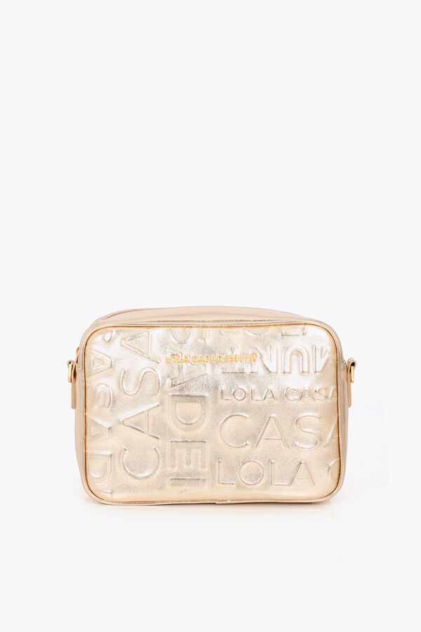 Lola Casademunt Monogram basic crossbody Gold