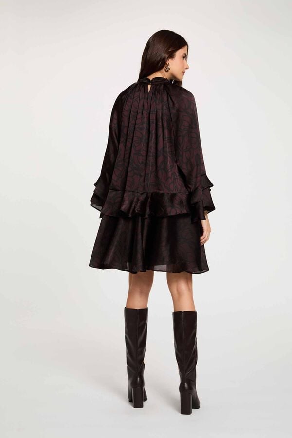 Morgan Short high neck dress Multicolour