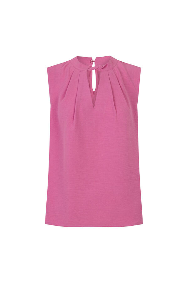 Cortefiel Cropped teardrop top Pink