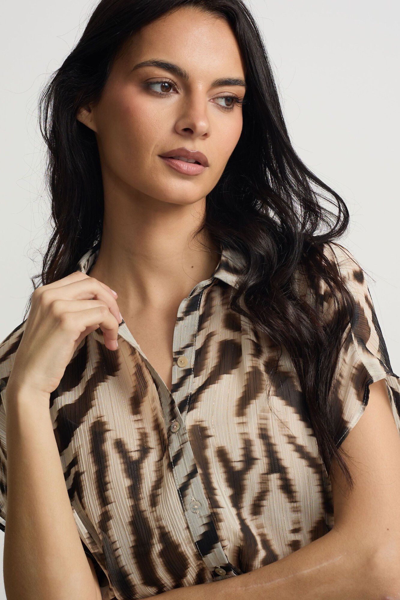 Silbon Blusa com estampado animal print