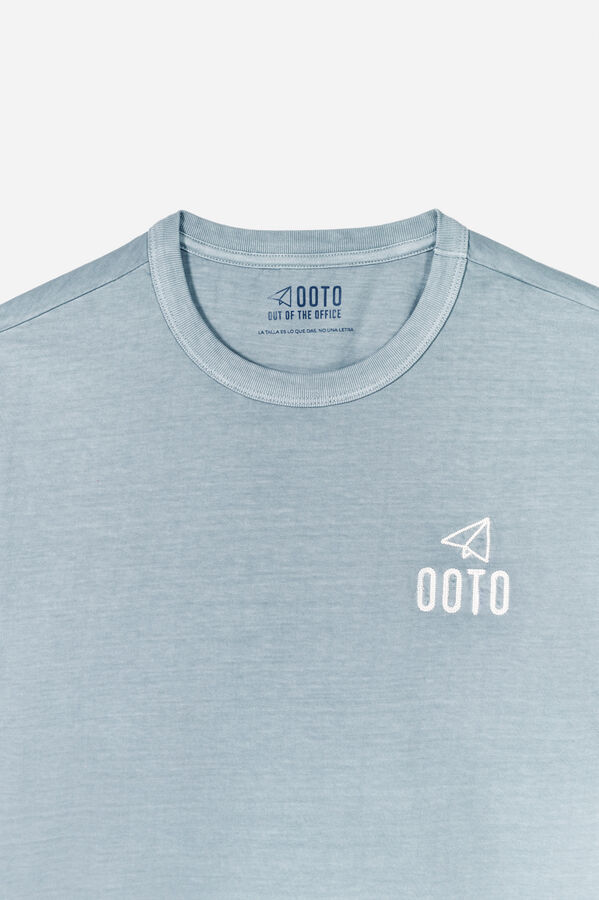 OOTO Camiseta com logo lavado OOTO Azul