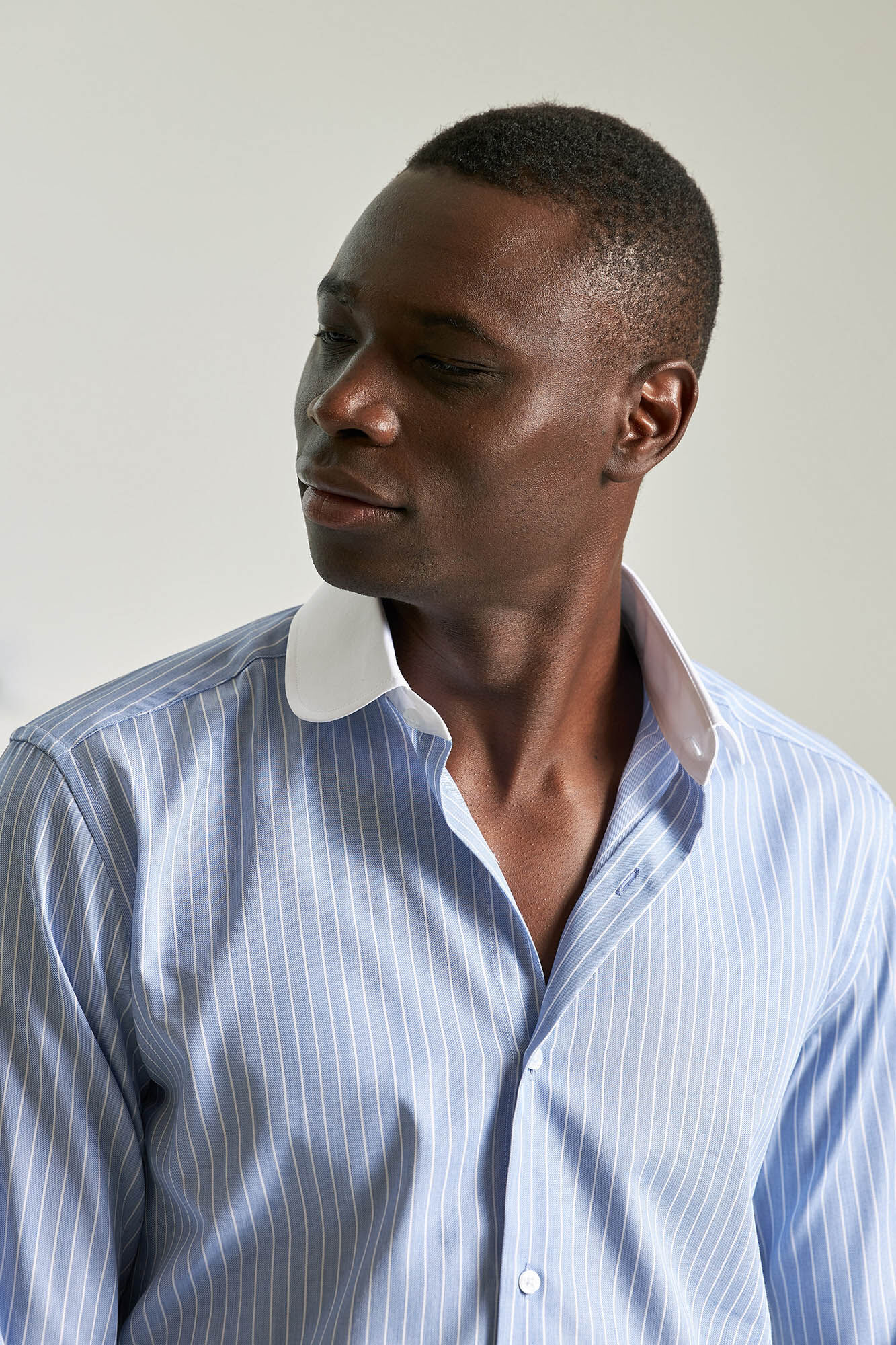 Striped club collar shirt Men s shirts Cortefiel