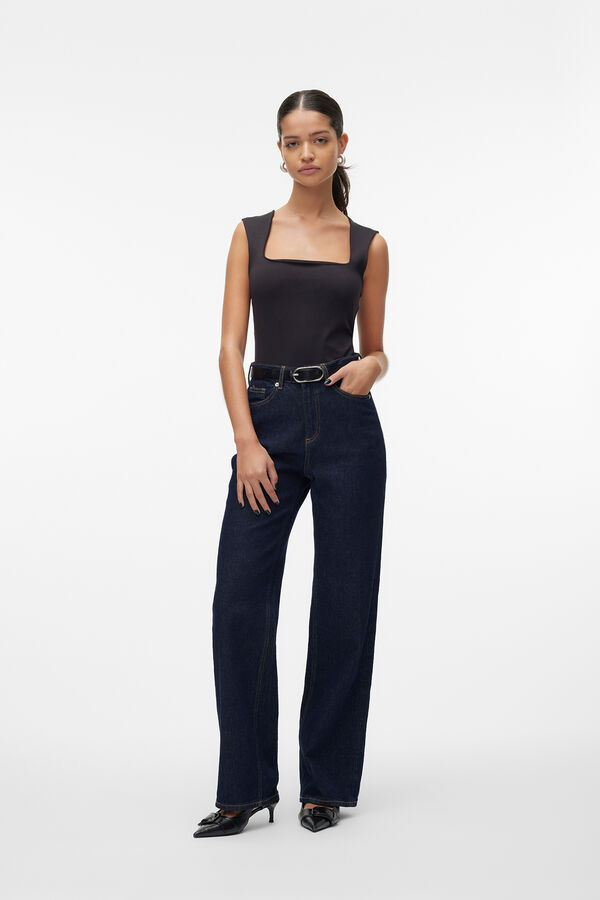 Vero Moda Top tirante ancho Negro