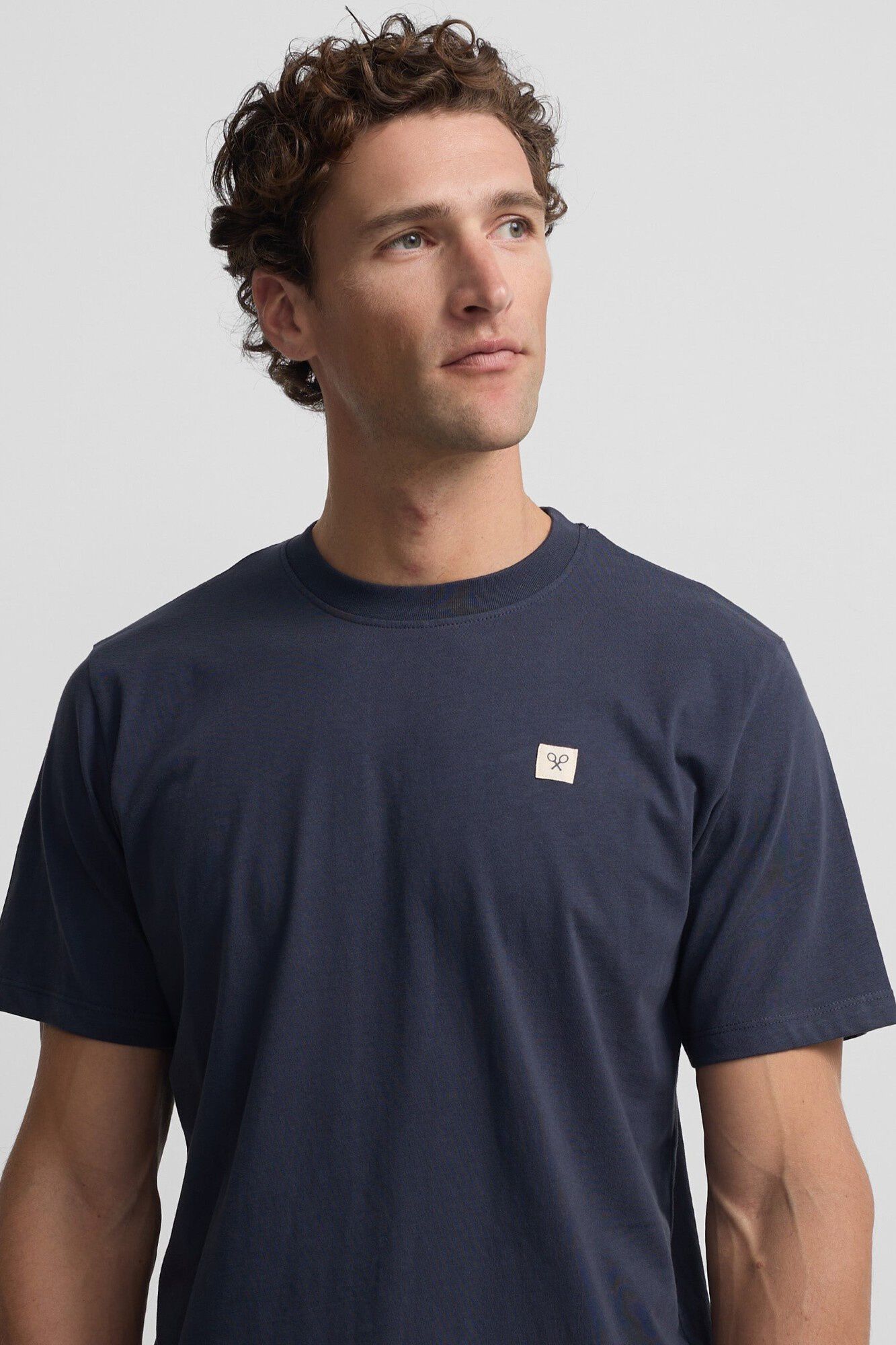 Silbon T-shirt lisa com minilogo em remendo