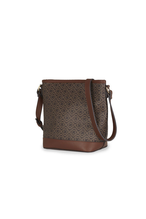 Cortefiel Bucket monogram Printed brown