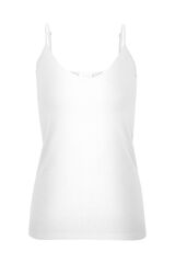 Cortefiel Tight vest top. White