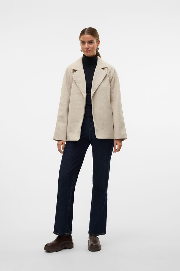 Vero Moda Jaqueta curta de pano Cinzento