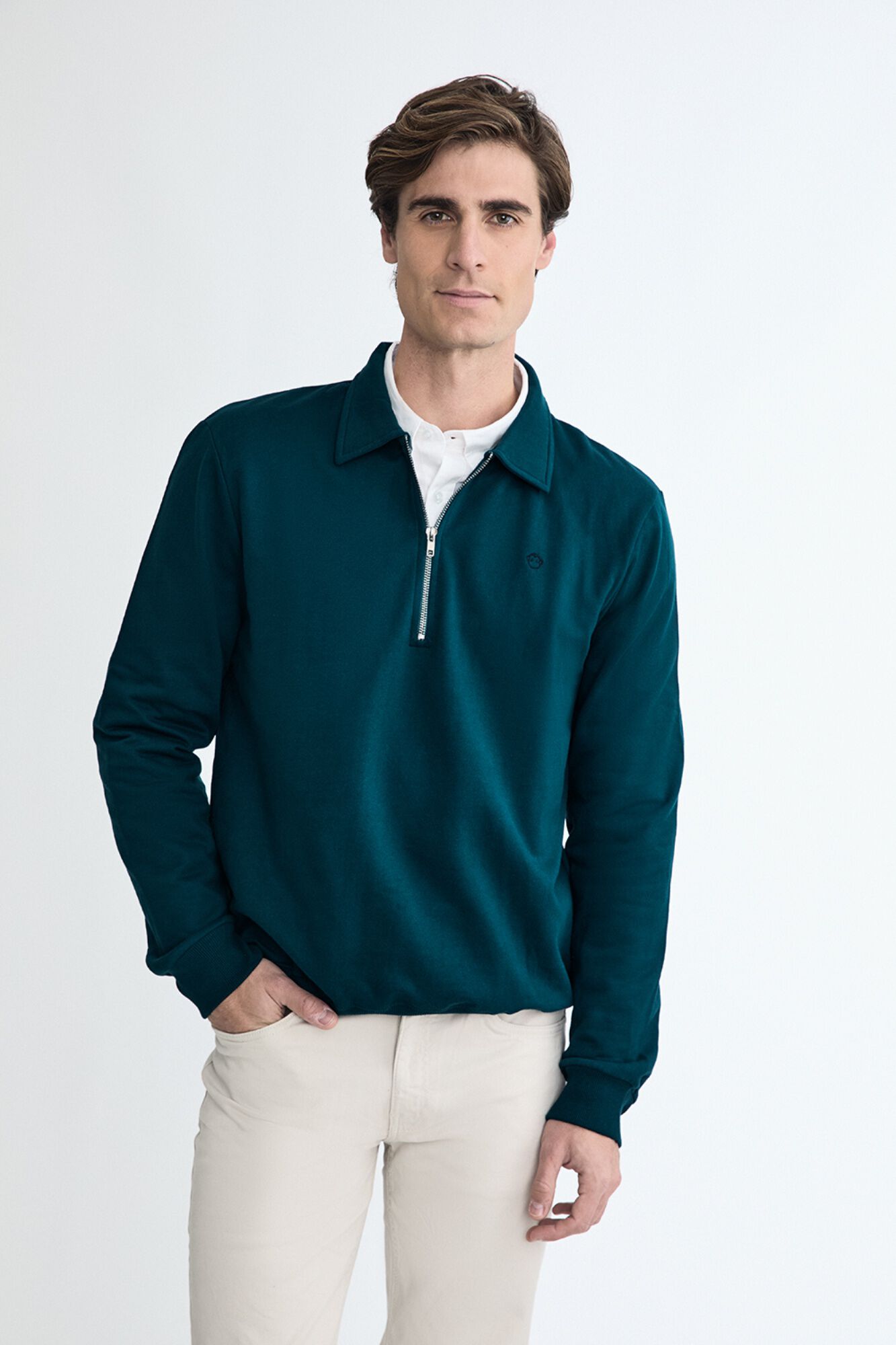 Street Monkey Sweatshirt com fecho-&eacute;clair