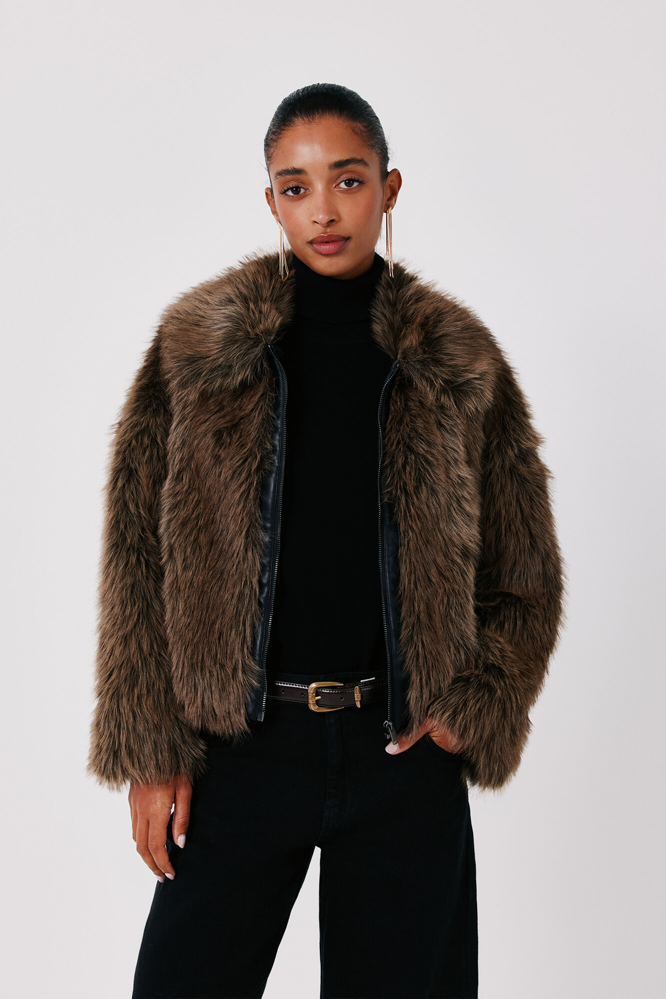 Cortefiel Faux fur jacket