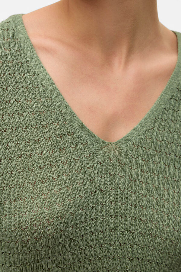 Vero Moda Suéter de malha fina estruturada Verde