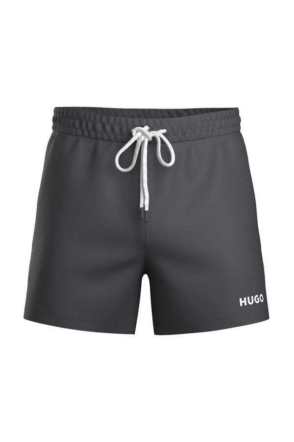 HUGO Fato de banho com logo Cinzento