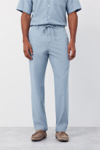 Cortefiel Trousers with elastic waistband and regular drawstrings