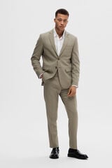 Cortefiel Slim fit suit jacket made with wool Grey