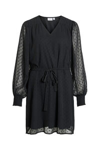 Vila Vestido corto de plumeti