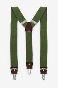 Cortefiel Plain stretch straps Dark green