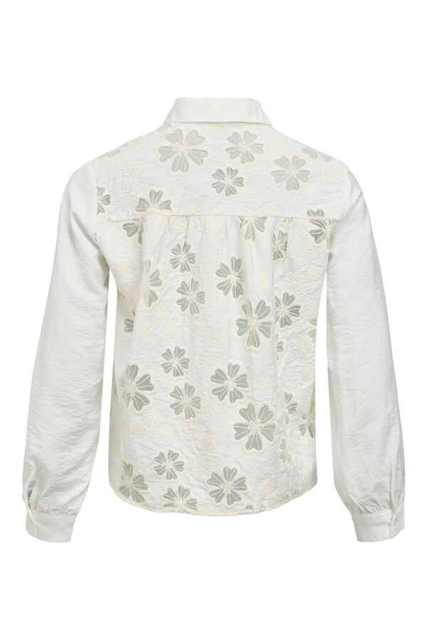 Object Embroidered back shirt White