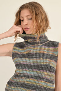 Molly Bracken Jersey de mujer sin manga con rayas