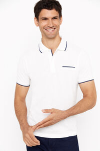Cortefiel Coolmax fresh® polo shirt White