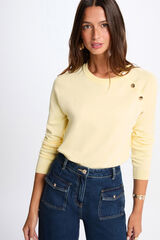 Morgan Camisola fina ajustada Amarelo