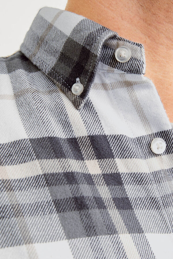 Jack & Jones Camisa de flanela Cinzento