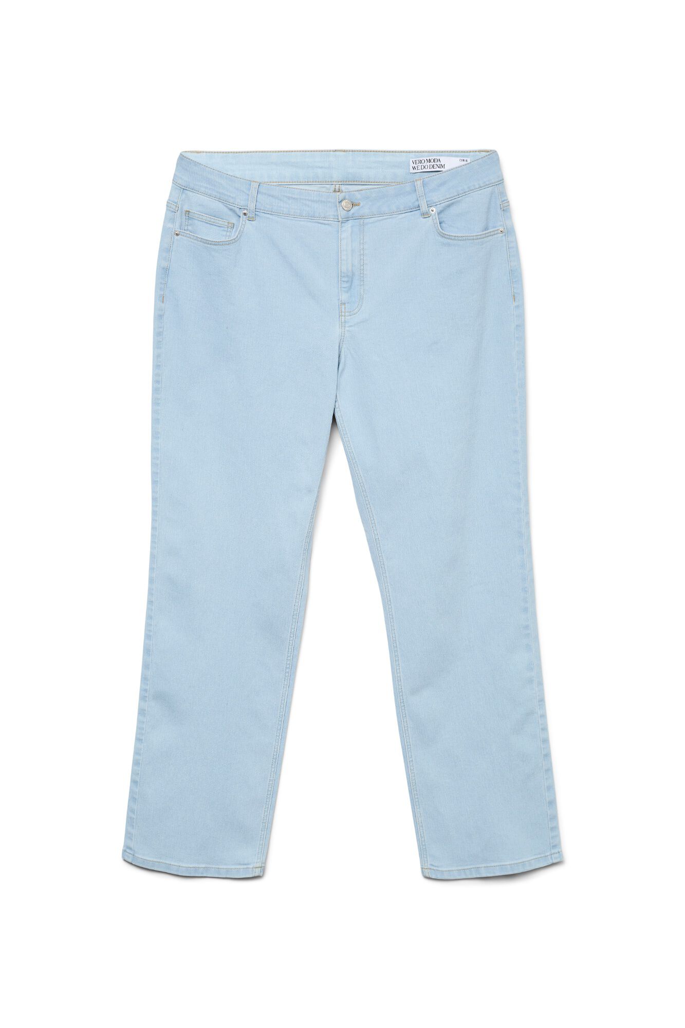 Vero Moda Curve Cal&ccedil;as jeans de corte reto tamanho grande