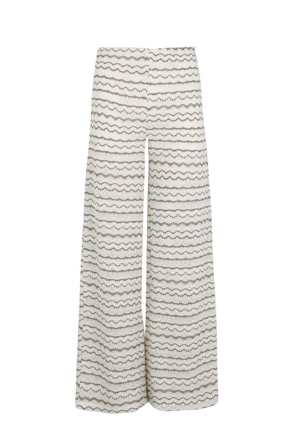 Slowlove Pantal&oacute;n de punto Castanho